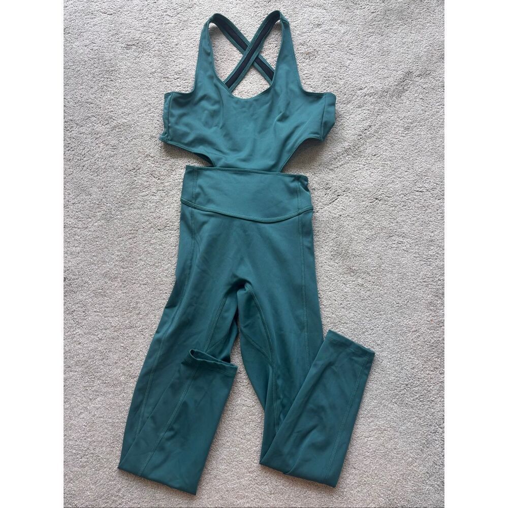 Free People Movement Back It Up One-piece Jumpsuit Sculpting XS Yoga Bodysuit Pa - Picture 5 of 9